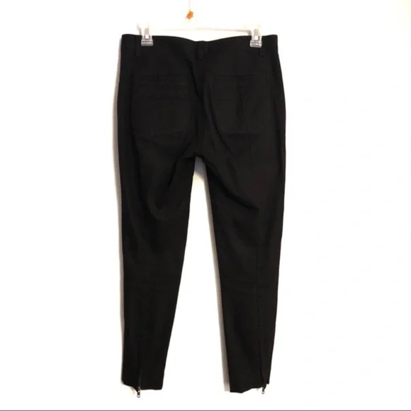 Theory Front Seam Ankle Zip Cigarette Pant Black - Picture 4 of 8